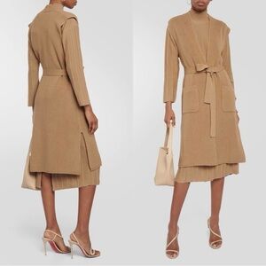 NWT Max Mara Leisure Mirca virgin wool vest in Camel Sz L